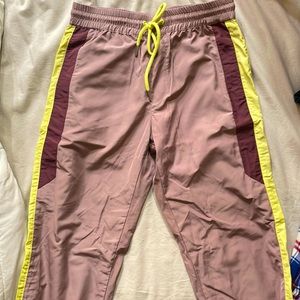 Mauve joggers with drawstring